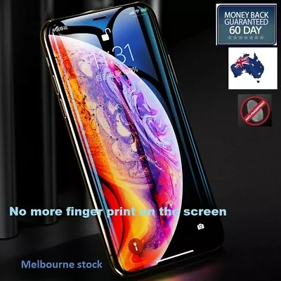 5D Anti Fingerprint Tempered Glass Screen Protector IPhone 11 Pro XS Max XR 8 7 • $8.50