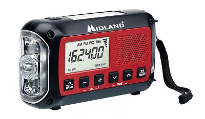 Midland ER40 Emergency Crank Weather Alert Radio W/ Flashlight • $49.99