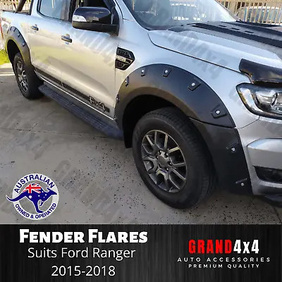 Fender Flares Pocket Style Guard Cover Arch For Ford Ranger PX2 MK2 2015-2018 • $313.99