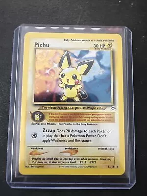 Pokémon TCG Pichu Neo Genesis 12/111 Holo Unlimited Holo Rare • $30