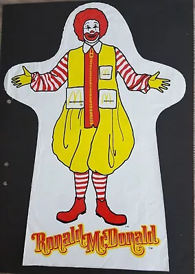 Vintage McDonald’s Ronald McDonald Plastic Glove Type Hand Puppet. • $3