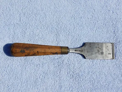 Vintage W. BUTCHER CAST STEEL Tang Chisel With Wood Handle - 1 5/8  Wide • $17.99
