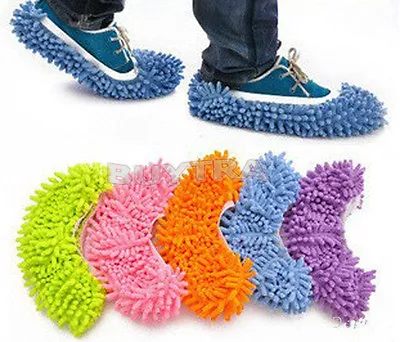 1x Dust Floor Cleaning Slippers Shoes Mop House Clean Shoe Cover Multifunctio-r- • $3.57