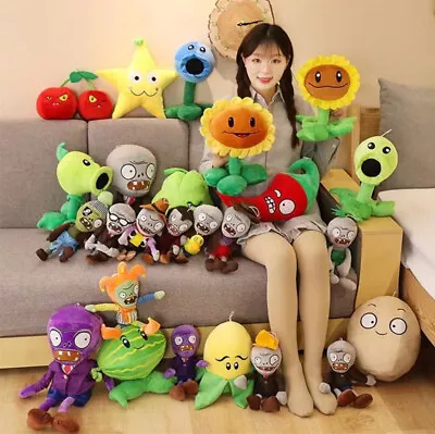 Plants Vs. Zombies Cute Scary Stuffed Soft Plush Play Doll Toy Kid Xmas Gift • $45.95
