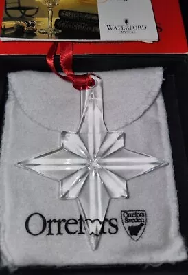 Orrefors Sweden Star #1 Seven Sisters Crystal Glass Christmas Ornament Complete • $40