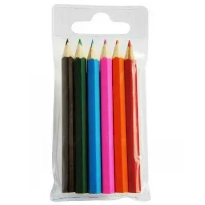 6 Pack Half Size Sharpened Colouring In Pencils Bulk Lot 100 250 500 Or 1000 - • $279