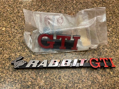 $150 • Buy Vw  Rabbit Gti Emblem Badge Oem Rabbit Gti