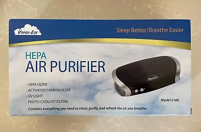 HEPA Air Purifier (VAPOR-EZE 5100)+Extra Filters & Car Adapter. USED • $10