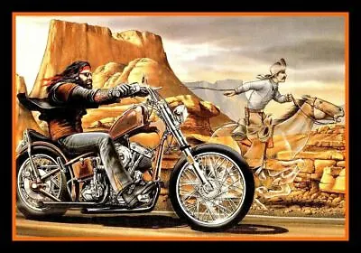 $3.95 • Buy 5.75  Ghost Rider Vinyl Sticker. Harley Davidson Chopper Decal For Car, Helmet.