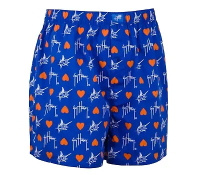 Guy Harvey Harvey Love Boxer Pajama Bottoms Fish Shorts. SMALL.. Royal • $16.95
