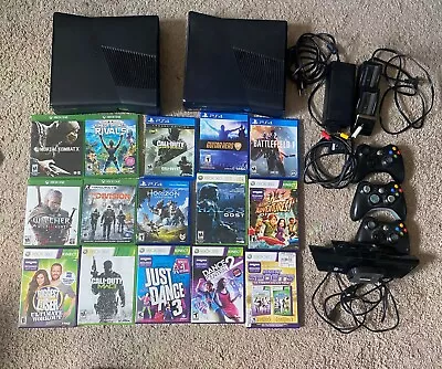 Xbox 360 S Slim Video Game Console W/ Kinect And Games Bundle • $200