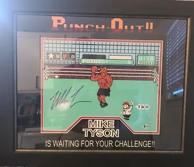Framed And Signed Mike Tyson Punch-Out! 16x20 Poster With Authentication • $250