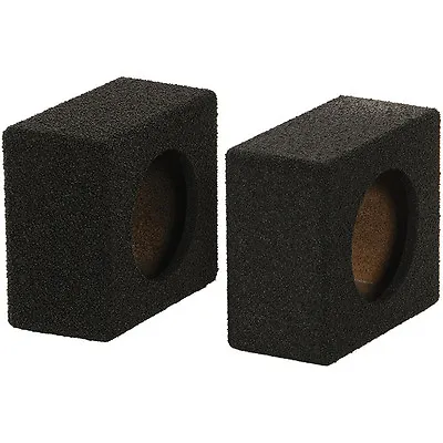 Qpower QBTW65 Empty 6.5  Speaker Enclosure Qbomb W/Black Bedliner Coating Pair • $34.50