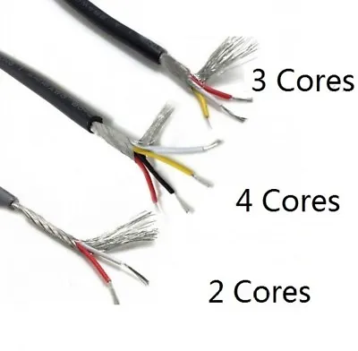  2/3/4 Core UL 2547 Copper Wire Shielded Audio Headphone Signal Cable 300V 80℃ • $16.63