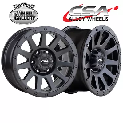CSA Ridgeline Large Cap 15x7 5/139.7 0P Satin Black Set Of Alloy Wheel Wheels • $916