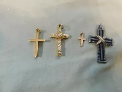 VTG Lot Of 4 Religous Crosses • $3