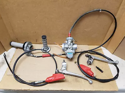 Yamaha Sudco Mikuni Carburetor 34B 168 Gasser Throttle Clutch Brake Cable Lever⭐ • $245