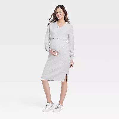 Long Sleeve Sweater Maternity Dress - Isabel Maternity By Ingrid & Isabel • $10