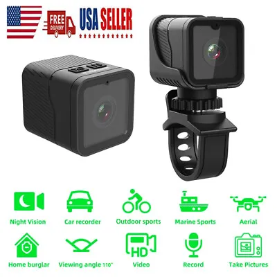 WIFI Live Streaming Body Camera 1080P Camcorder Audio Video Recorder+Bike Bracke • $35.04