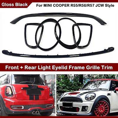 Car Headlight Eyelid Frame Kit Grille Trim For MINI COOPER R55/R56/R57 JCW Style • $112.10