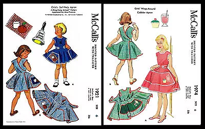 McCall's Pattern ~1921~1974~ APRON DRESS Child Toddler Girls • $11.99