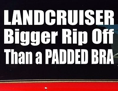 $6.90 • Buy PATROL Ute GU GQ 4x4 Accessories Funny Stickers RIP OFF BRA 200mm