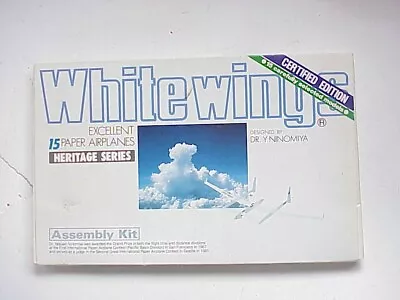 Vintage 1988 Designed By Dr Y Ninomiya White Wings Paper Airplanes • $14.89