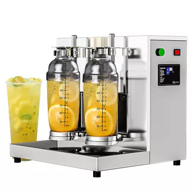 Double-frame Auto Bubble Boba Milk Tea Shaker Shaking Machine Milktea Mixer 220V • £484.99