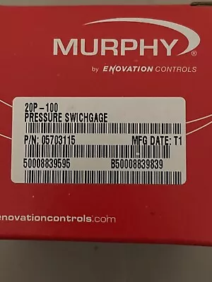 Murphy 100 Psi Oil Pressure Gauge 20p-100 05703115 Const Equip Chippers • $59