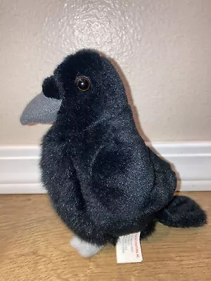 K & M International Bird Plush Black American Crow Audubon 7” Rare • $19.99