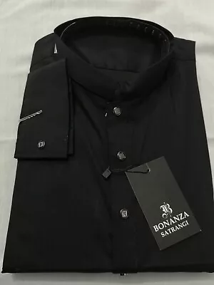 Mens Shalwar Kameez Bonanza Satrangi Brand Soft Luxury Fabric Black Taylor Made • £34.99