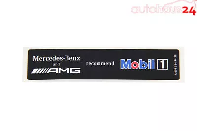 New***mercedes Benz Amg Mobil1 Oil Sticker 100% Genuine Oem New Universal • $13.95