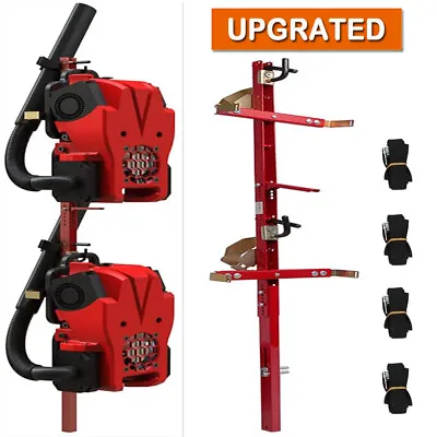 2 Backpack Blower Holder Rack Leaf Blower Red Rack For Open Landscaping Trailer • $79.99