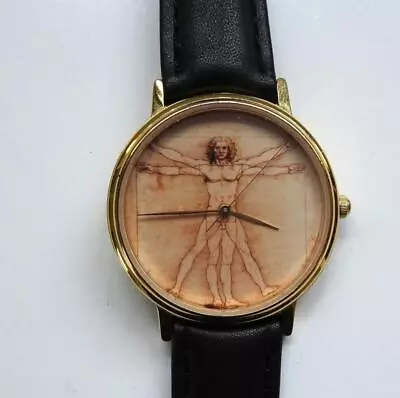 Gent's GALLERY COLLECTION  Vitruvian Man  Quartz Watch • $1.24