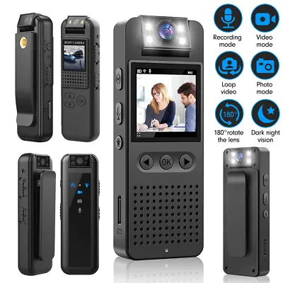 Mini Body Camera 1080P Video Recording DVR LED Night Vision Police Camcorder • $30.45