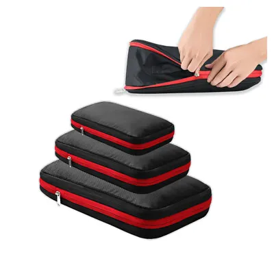 $36.99 • Buy Travel Luggage Double Layer Storage Bag Compression Packing Cubes Set Pouche Bag
