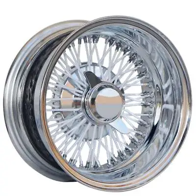 14  LA Wire Wheels Reverse 72-Spoke Cross Lace Custom White Face W/Chrome (W80) • $1759