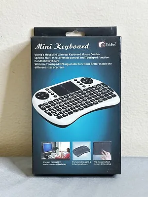 Tickbox Mini Portable Wireless Keyboard Mouse Combo Xbox 360 PS3 PCs Smart TVs • $16.99