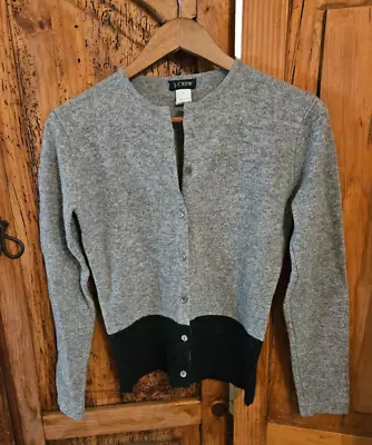 J CREW Lambswool Cardigan Sweater Striped S (Pit: 17 ) • $14.99