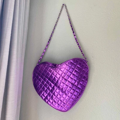 £23.59 • Buy Justin Bieber X Someday Quilted Purple Heart Purse Limited Edition Crossbody Bag