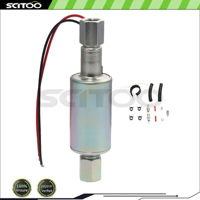 Universal Fuel Pump With Installation Kit 12V Diesel 35GPH 10-14PSI E8153 • $20.89