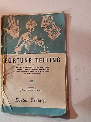 1937 FORTUNE TELLING By Frederic Haskin - Astrology / Dreams / Palmistry/ Omens • $7.99