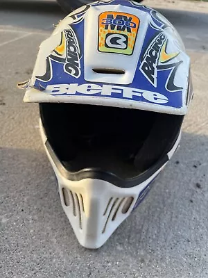 Vintage 1985 Bieffe VX300 Full Face Helmet Dirt Bike Motocross Italy MED Good • $30