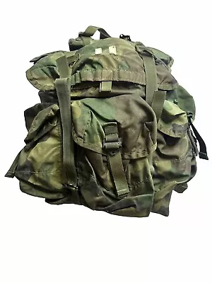 US Military Medium Woodland ALICE Pack Field Army Bag Vintage Straps • $59.99