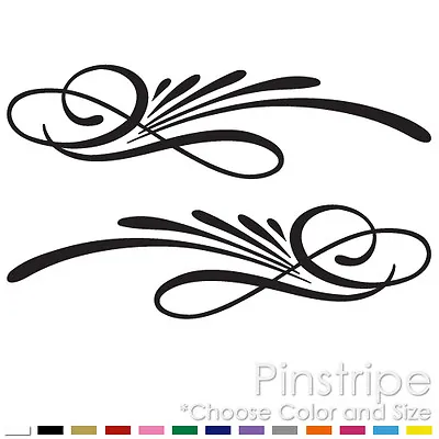 Pinstripe Set Chopper Bike Fender Tank Car Window Vinyl Decal Sticker (ps-09) • $7