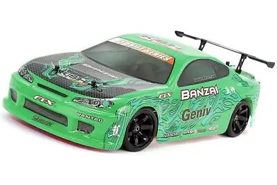 FTX 5529G Banzai 1/10 RC Electric Brushed 4wd RTR Street Drift Car (Green) • £129.95