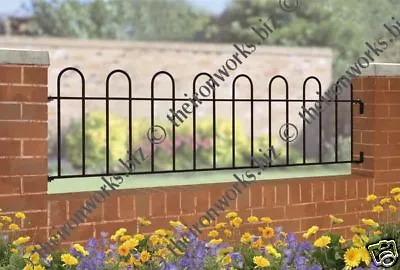 # Made To Measure Solid Wrought Iron Metal Fencing/railing Panel Hoop Grills • £13