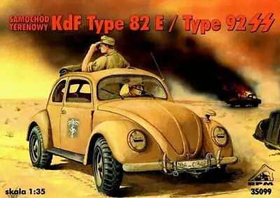 VW KdF TYPE 82 E / 92 SS (DEUTSCHE AFRIKA KORPS/DAK MKGS) #35099 1/35 RPM RARE • $15.17