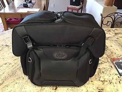 Saddlemen FTB2500 Sport Motorcycle Sissy Bar Combo Back Rest Bag Luggage • $65