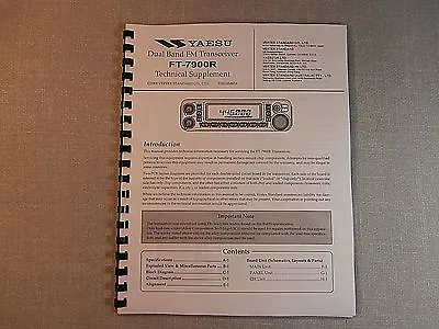 Yaesu FT-7900R Service Manual: With Full Set Of 11 X17  Foldouts! • $31.20